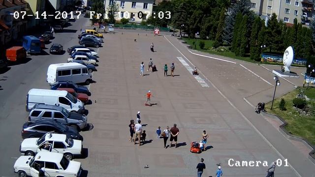 місто Косів, майдан Незалежності, Онлайн камера смотреть онлайн