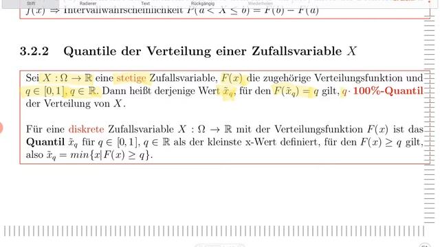 Definition Quantile (von Zufallsvariablen!) смотреть онлайн