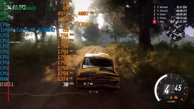 Dirt Rally 2 |TEST: GTX1060 maxq, i7 6700hq, SSD 256, 16gb ddr4 | Notebook MSI GS 73VR 6RF смотреть онлайн
