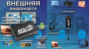 Подключение дополнительных мониторов к ПК и ноутбуку расширение пространства инструкция на usb Hdmi