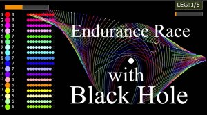 121. Шарики против черной (черных) дыры | A Black Hole Endurance Race | Кто победит?