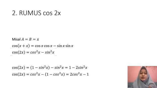 TRIGONOMETRI SUDUT RANGKAP (SIN 2x dan cos 2x) смотреть онлайн