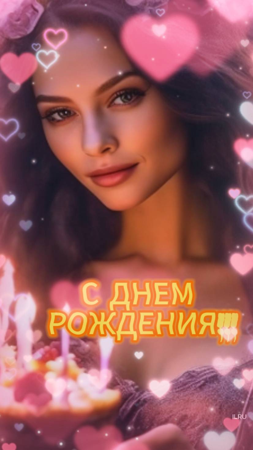 Красивое поздравление с днем рождения — короткая музыкальная открытка от души 💐