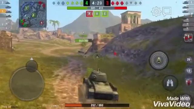 WOT BLITZ бои на танках КВ-1C и Sherman Firefly смотреть онлайн