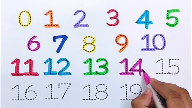 1234567890 | How to Read & Write Numbers 1234 for Kids | Coloring Page | Coloring Numbers 1 to 10. смотреть онлайн