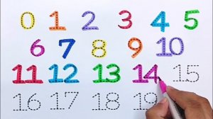 1234567890 | How to Read & Write Numbers 1234 for Kids | Coloring Page | Coloring Numbers 1 to 10.