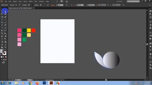 How to create a flower vector only using ELLIPSE TOOL смотреть онлайн