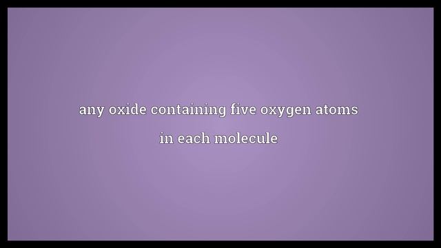 Pentoxide Meaning смотреть онлайн