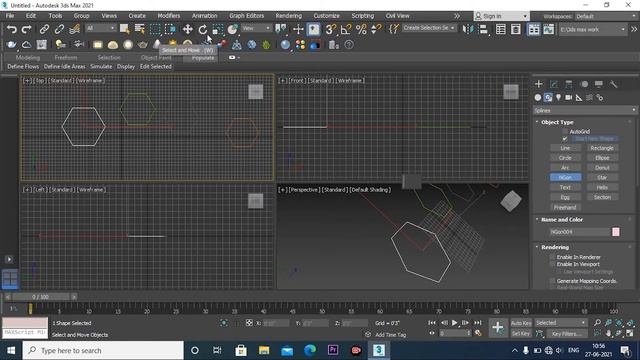 3ds max spline tool beginners tutorial/beginners guide #spline,#splinetool,#line tool,#Rectangle смотреть онлайн