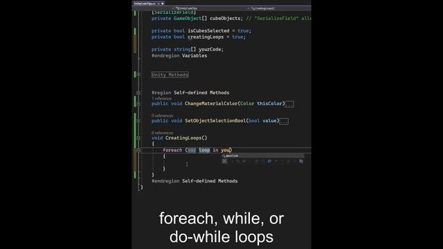 Visual Studio: Tab to generate loops смотреть онлайн