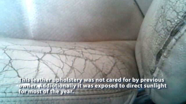 Volvo S60 neglected leather upholstery after high milage in Italy смотреть онлайн