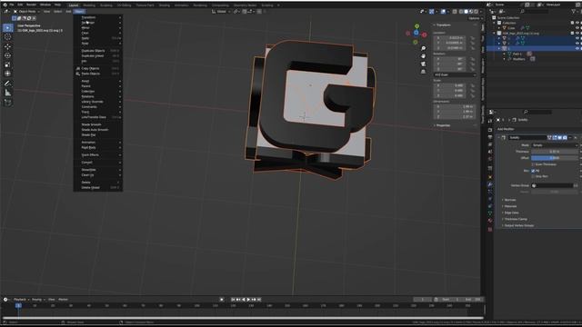 Boolean Logo Animation - Blender Tutorial смотреть онлайн