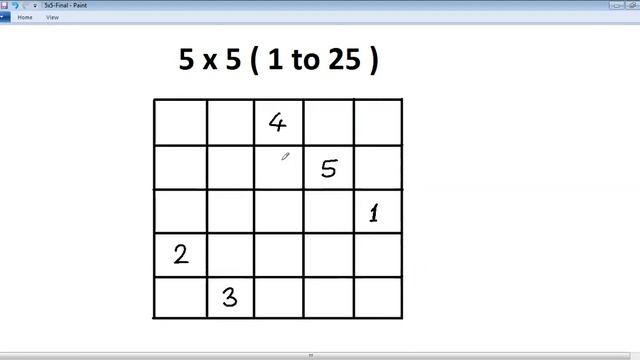 Magic Square ( 5 x 5 ) смотреть онлайн