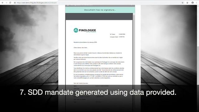[DEMO] SEPA Direct Debit Mandate E-signature смотреть онлайн