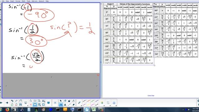 3.1(1) Inverse Trigonometry 10-1-18 смотреть онлайн