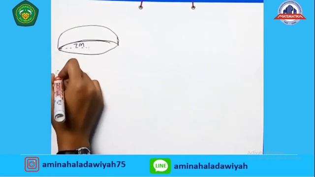 Menghitung luas kubah mesjid berbentuk setengah bola(Latihasn soal 9) смотреть онлайн