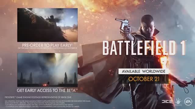 Battlefield 1 - трейлер №2 смотреть онлайн