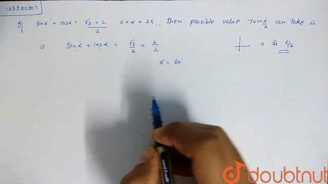 If sin alpha +cos alpha =(sqrt(3)+1)/(2), 0 lt alpha lt 2pi, then possible valuestan(alpha)/(2) ... смотреть онлайн