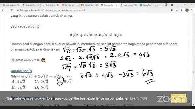 Matematika Kelas 9 (Akar) смотреть онлайн