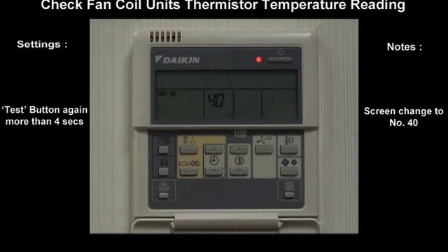 Checking Temperature reading on the thermistor from the wired R/C for VRV/SKYAIR FCU.(BRC1C62) смотреть онлайн