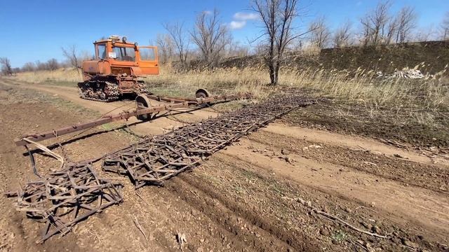 Боронование. Ремонт вентиляции ДТ75. Начало полевых работ