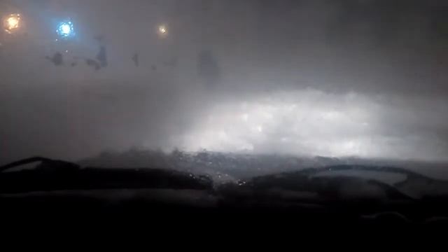 Сахалин. Циклон 09.01.2018. Выезжаем утром со двора. смотреть онлайн