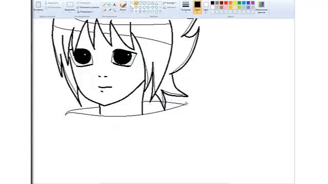 Рисуем "АНИМЕ 2" draw Anime 2 через paint / eltun show #14 смотреть онлайн