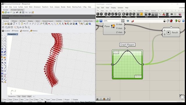 Rhino Grasshopper -Hexagon Dragon Bridge - Easy Lunchbox tutorial смотреть онлайн
