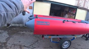 О перевозке ПВХ лодки на прицепе и тюнинге Катамарана Звезда 360