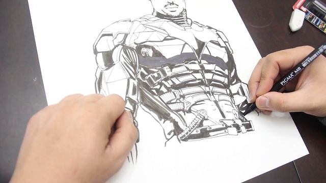 Drawing MICHAEL B JORDAN as THE NEW BATMAN !?! смотреть онлайн