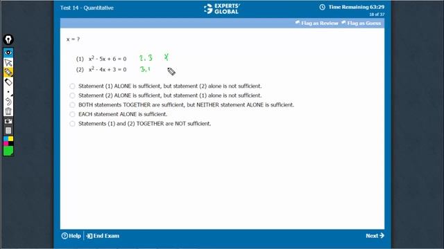 x = ? | x^2 - 5x + 6 = 0 | x^2 - 4x + 3 = 0... смотреть онлайн
