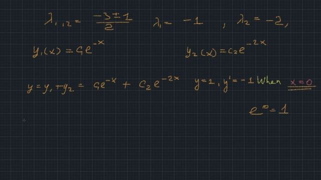 #2988 y''+3y'+2y=0 [Demidovich] смотреть онлайн