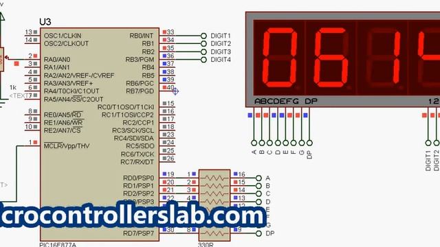 (Demo) Display ADC on 4-digit 7-Segment Display using Pic Microcontroller смотреть онлайн