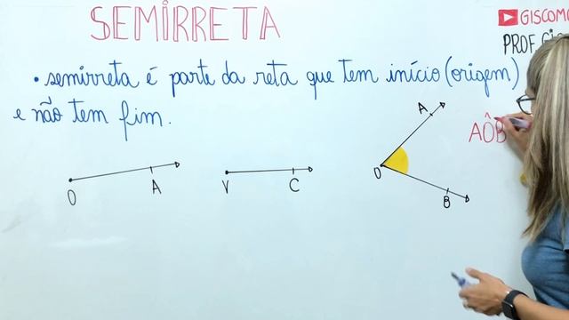 RETA, SEMIRRETA E SEGMENTO DE RETA \Prof. Gis/