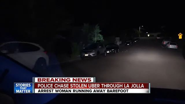 Stolen Uber car sideswipes cop cruiser during wild La Jolla chase смотреть онлайн