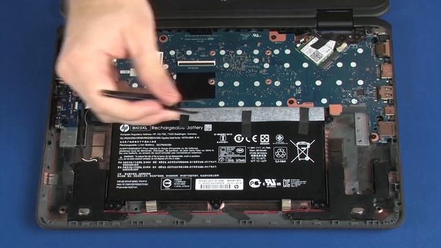 Remove and Replace the Battery | HP ProBook x360 11 G1 EE Notebook | HP Support смотреть онлайн