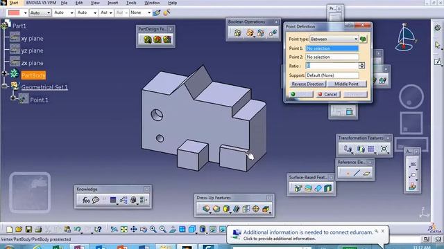 CAD, Video 4 of 7, FR Positioned Sketch, Catia v5, Nader G Zamani смотреть онлайн