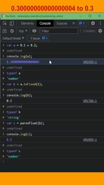 JS tips - Floating point issue #shorts #javascript #tipsandtricks смотреть онлайн