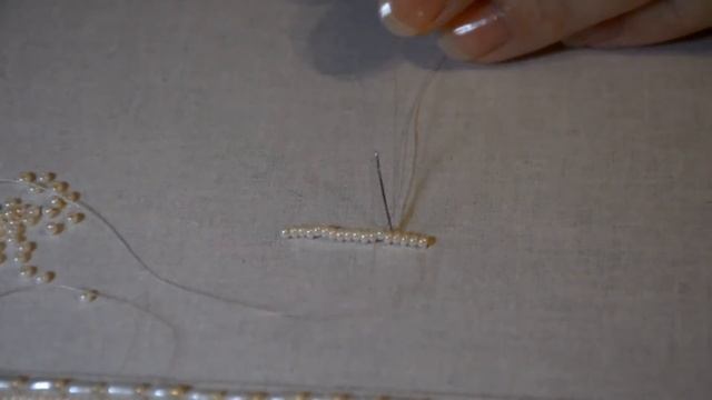 4. Вышивка бисером в "прикреп". Техника двух иголок. смотреть онлайн