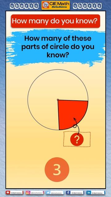 ▶️How many of these parts of circle can you guess correctly? [Part 2] | Circle geometry in 1 minute смотреть онлайн