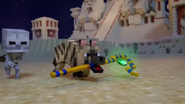 Wolf Army and Zombies vs Necromancer and Giant Skeleton Army (Minecraft Animation Movie)