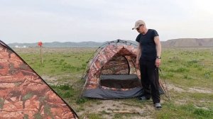 Китайская палатка автомат, обзор, тест в дождь