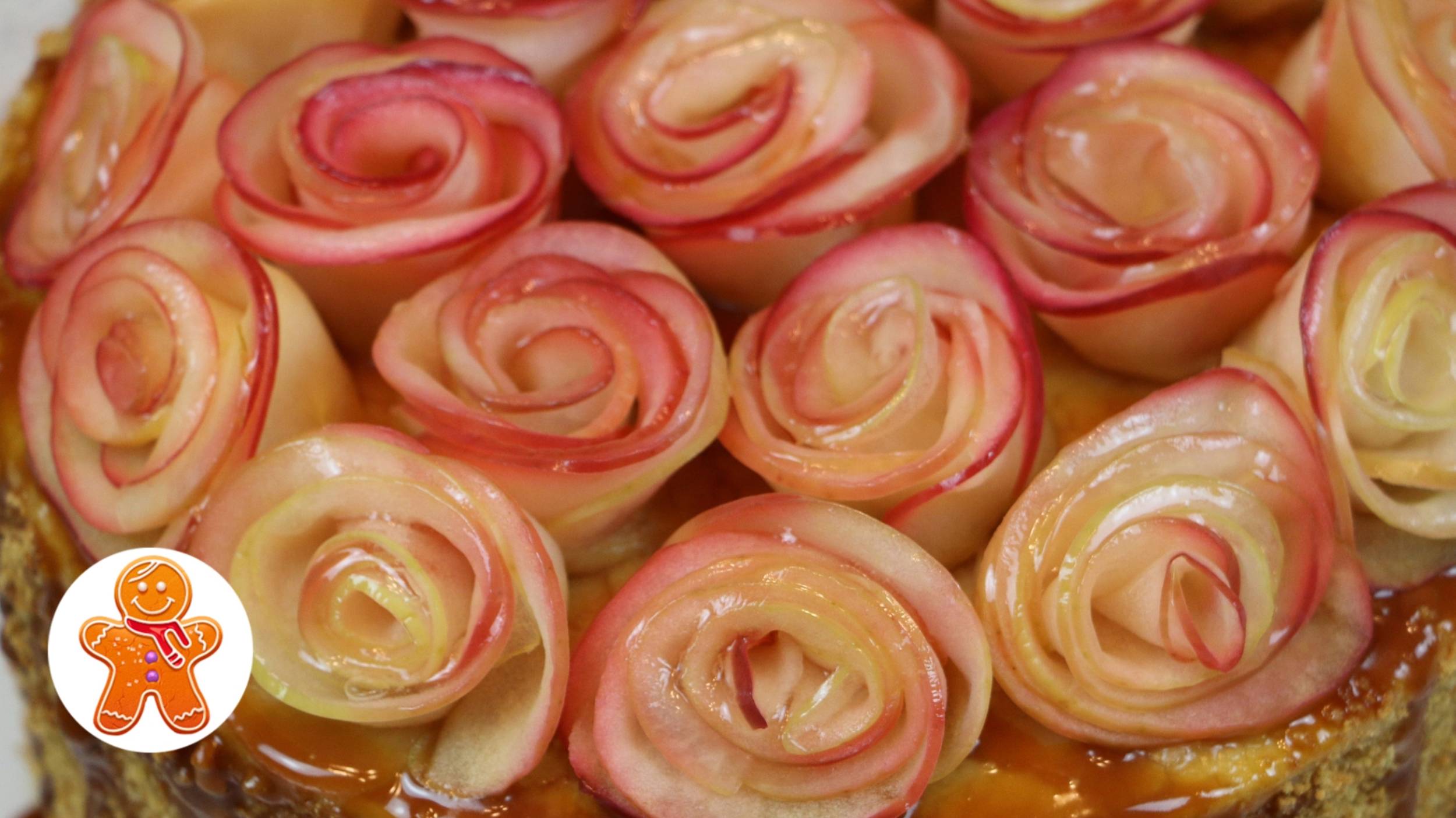 Украшение "Яблочные розы" ✧ Для тортов, пирогов, пирожных