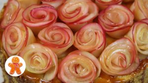 Украшение "Яблочные розы" ✧ Для тортов, пирогов, пирожных