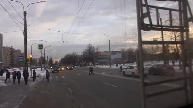 Троллейбус Санкт-Петербурга 9-140: ТролЗа-5265.00 "Мегаполис" б.6411 по №31 (11.03.19) смотреть онлайн