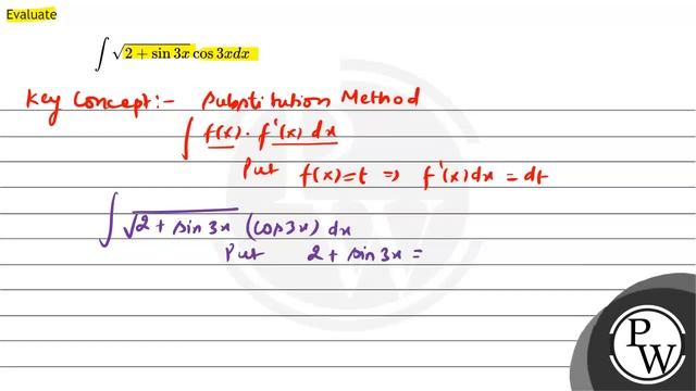 Evaluate
\[
\int \sqrt{2+\sin 3 x} \cos 3 x d x
\] смотреть онлайн