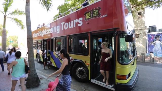 Miami Sightseing Tours Double Decker City Tour Video смотреть онлайн