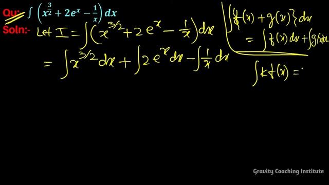 Q13 | ∫(x^(3/2)+2e^x-1/x)dx | Integration of (x^(3/2)+2e^x-1/x)dx | Integral of (x^(3/2)+2e^x-1/x)d смотреть онлайн