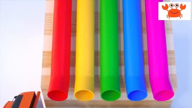 Детский грузовик-трактор, автомобиль, обучающий цветам, поезд смотреть онлайн