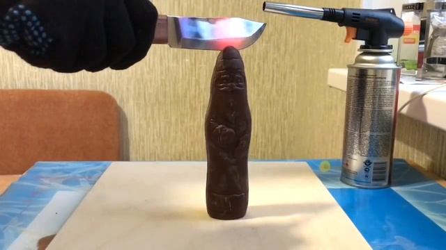 ЭКСПЕРИМЕНТ РАСКАЛЕННЫЙ НОЖ 1000 градусов VS ДЕД МОРОЗ смотреть онлайн